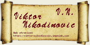 Viktor Nikodinović vizit kartica